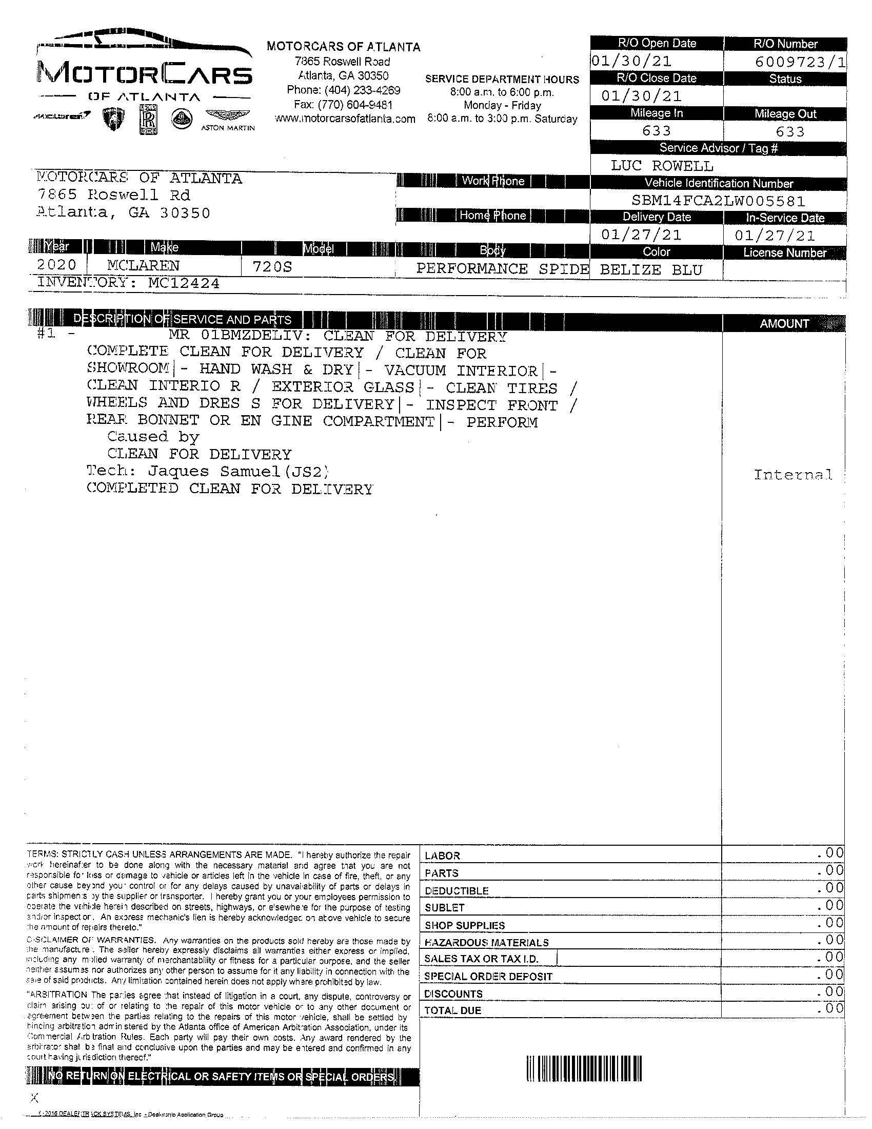 2020 McLaren 720S Spider Performance photo 110