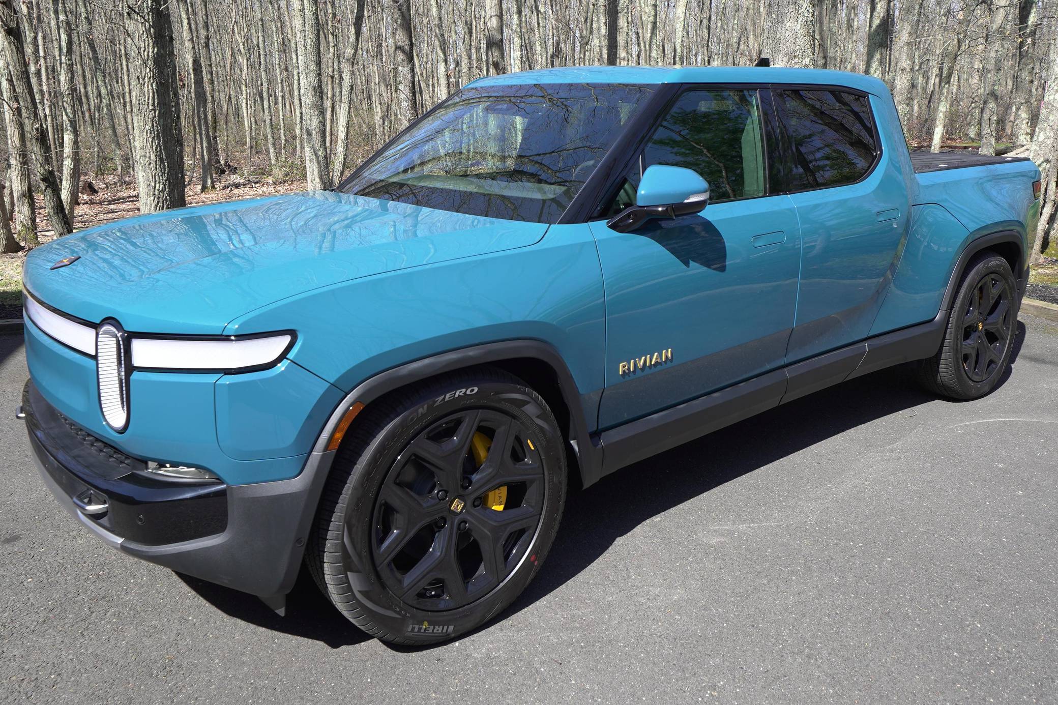 rivian truck blue