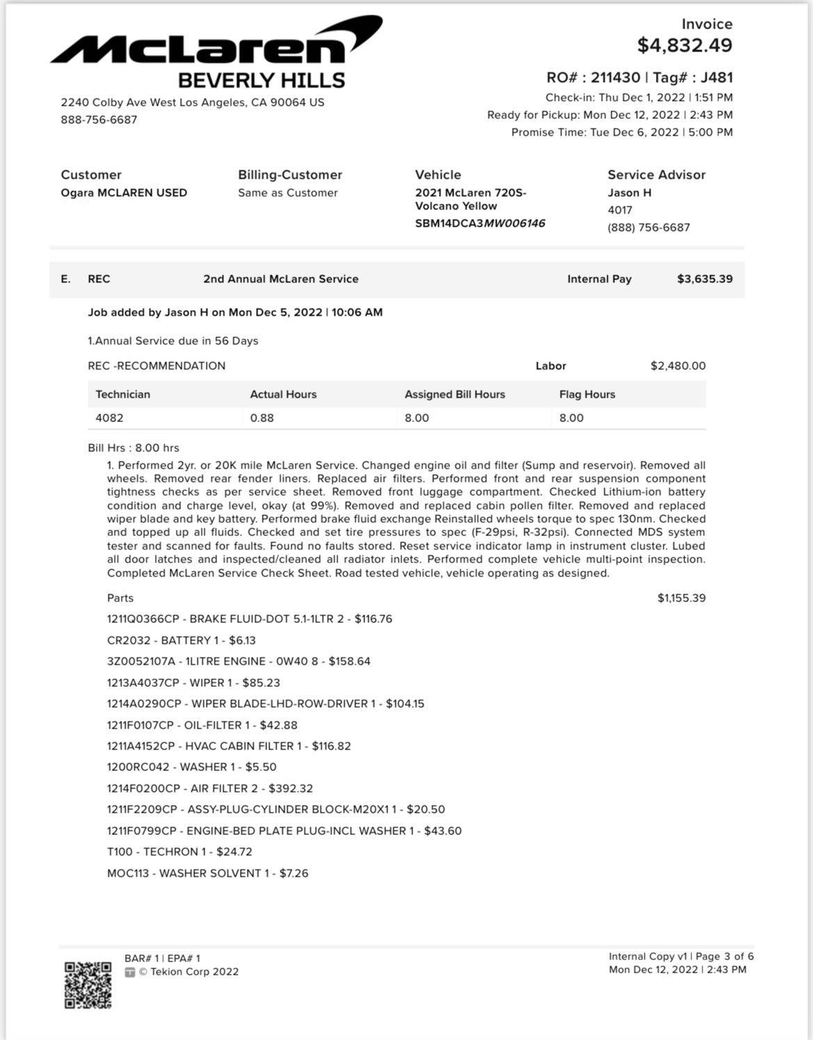 2021 McLaren 720S photo 119