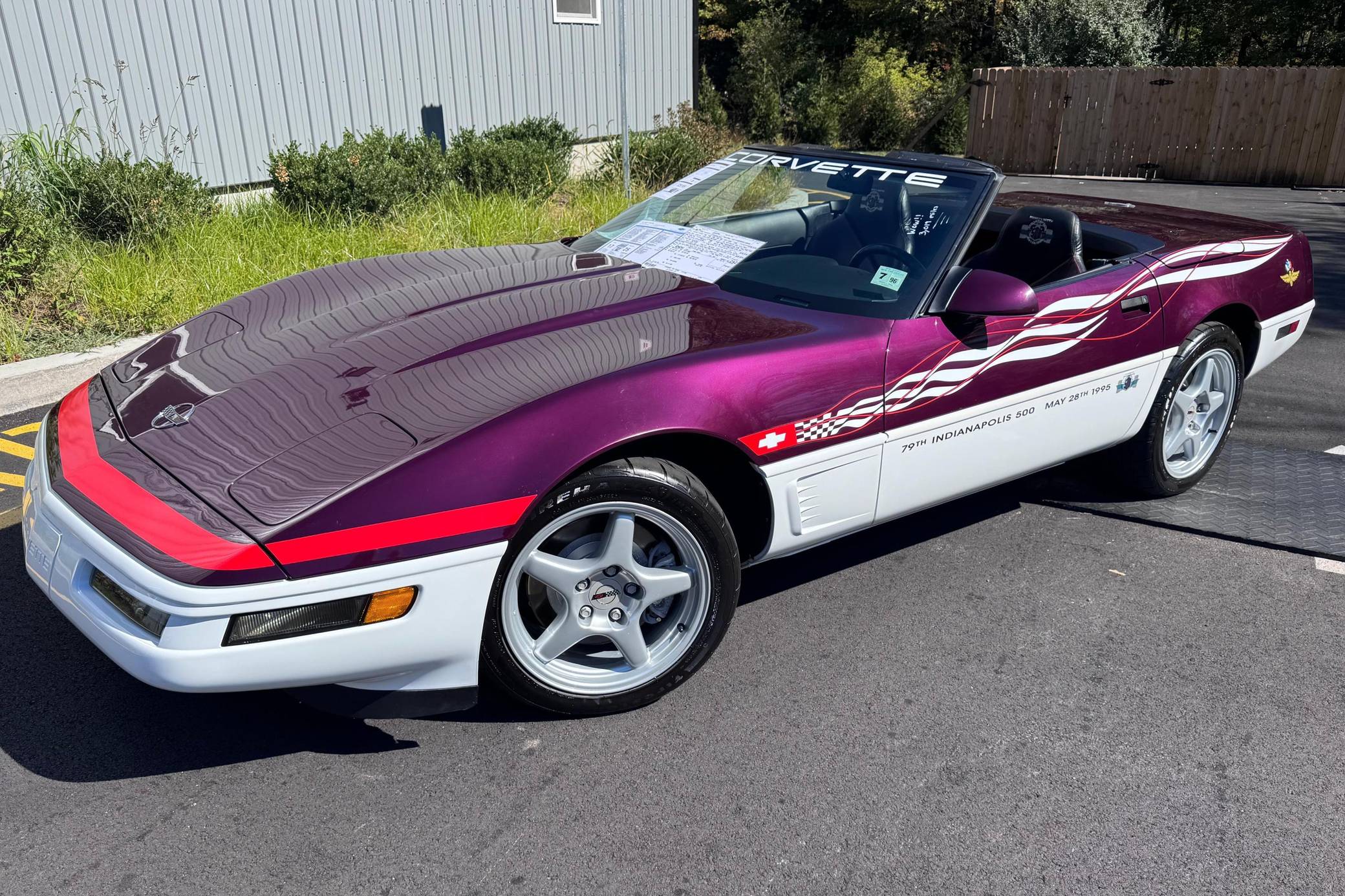 1995 Chevrolet Corvette Convertible Indy 500 Pace Car Edition VIN