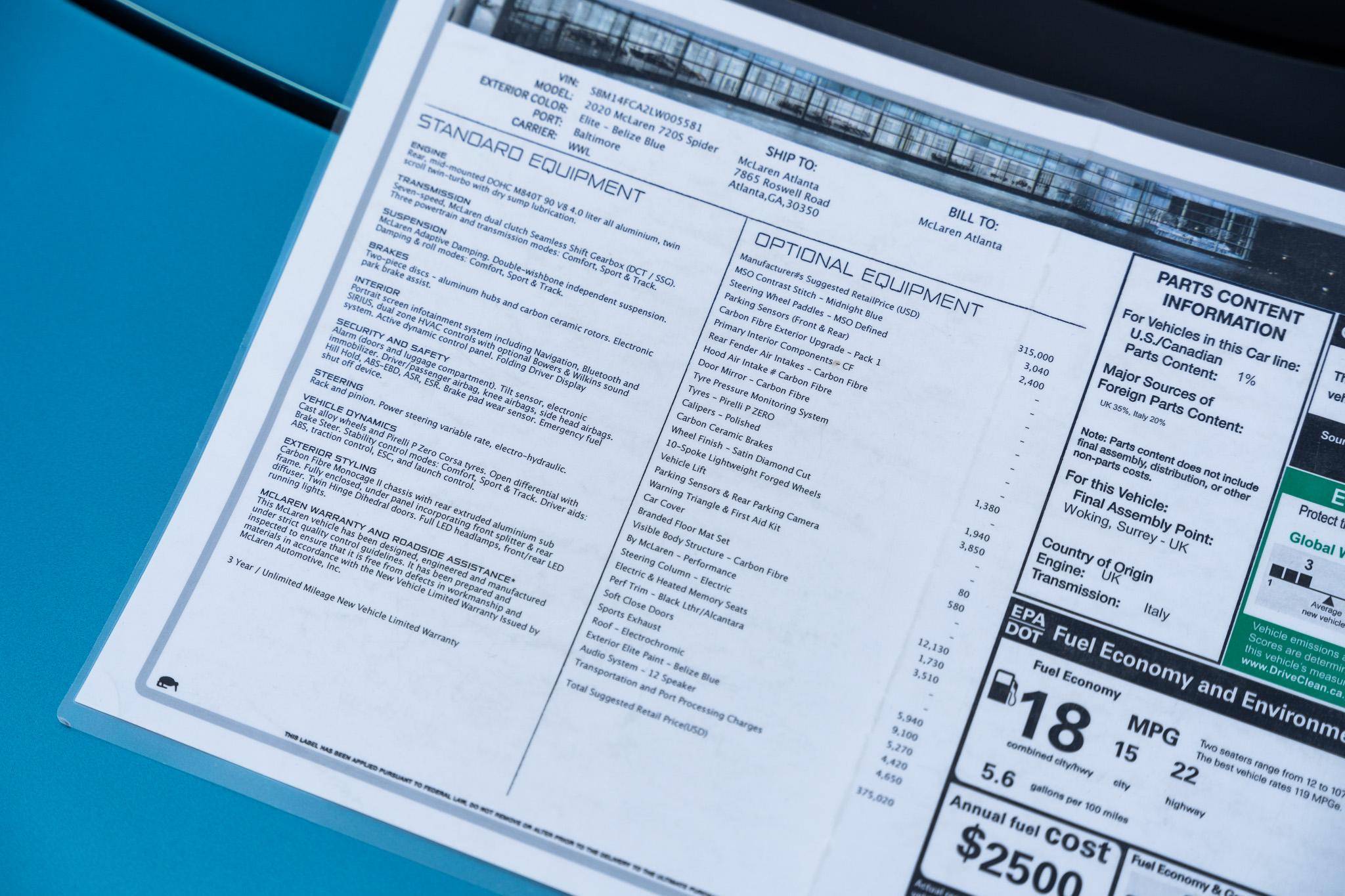 2020 McLaren 720S Spider Performance photo 95