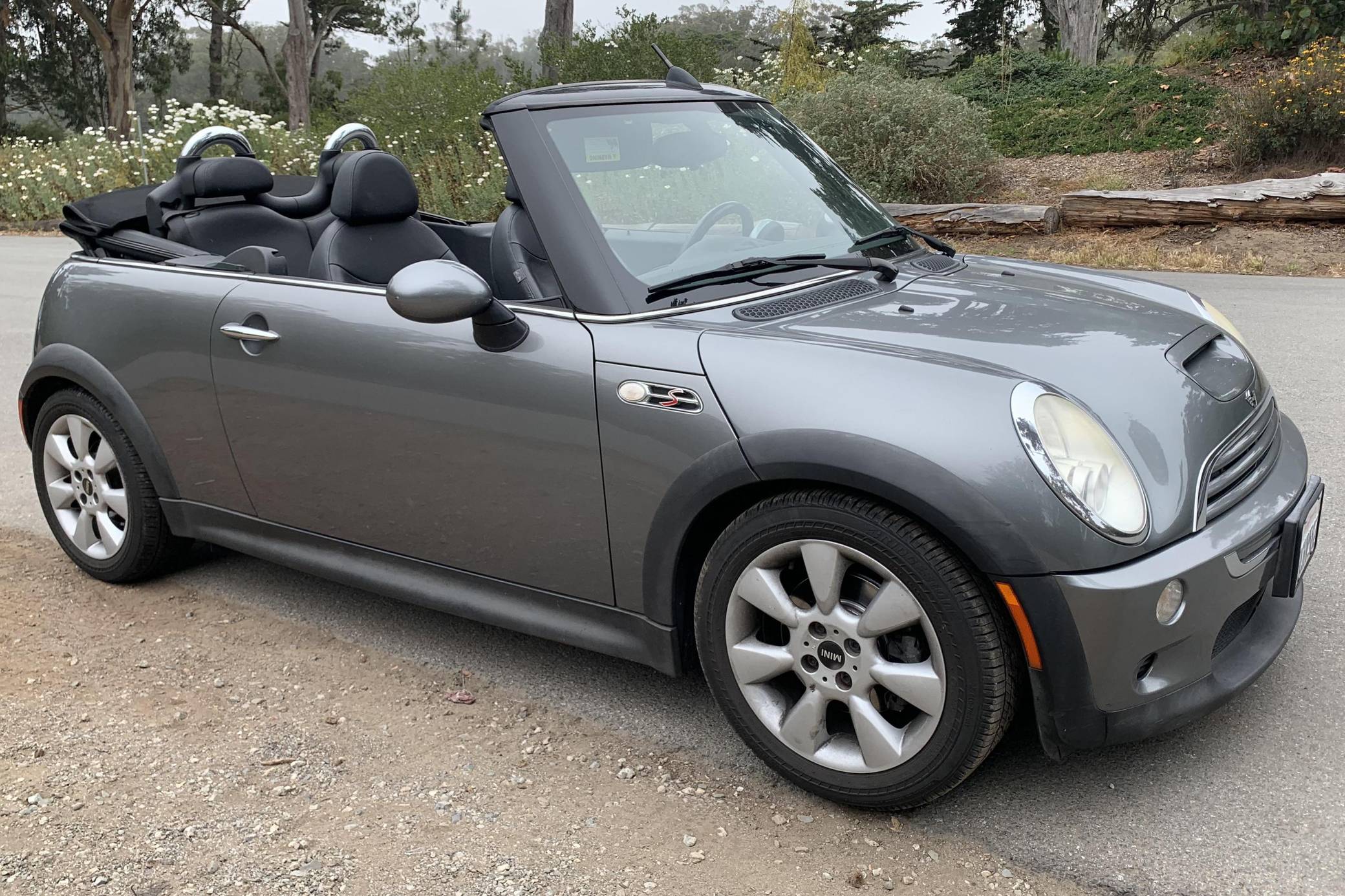 Grey mini online cooper convertible