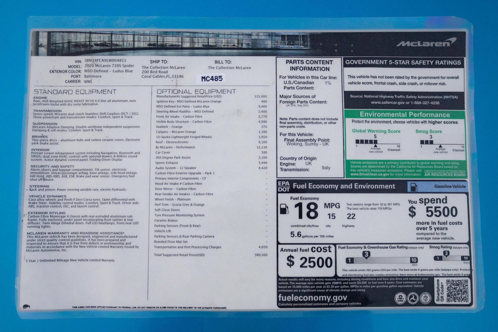 2020 McLaren 720S Spider Performance photo 94