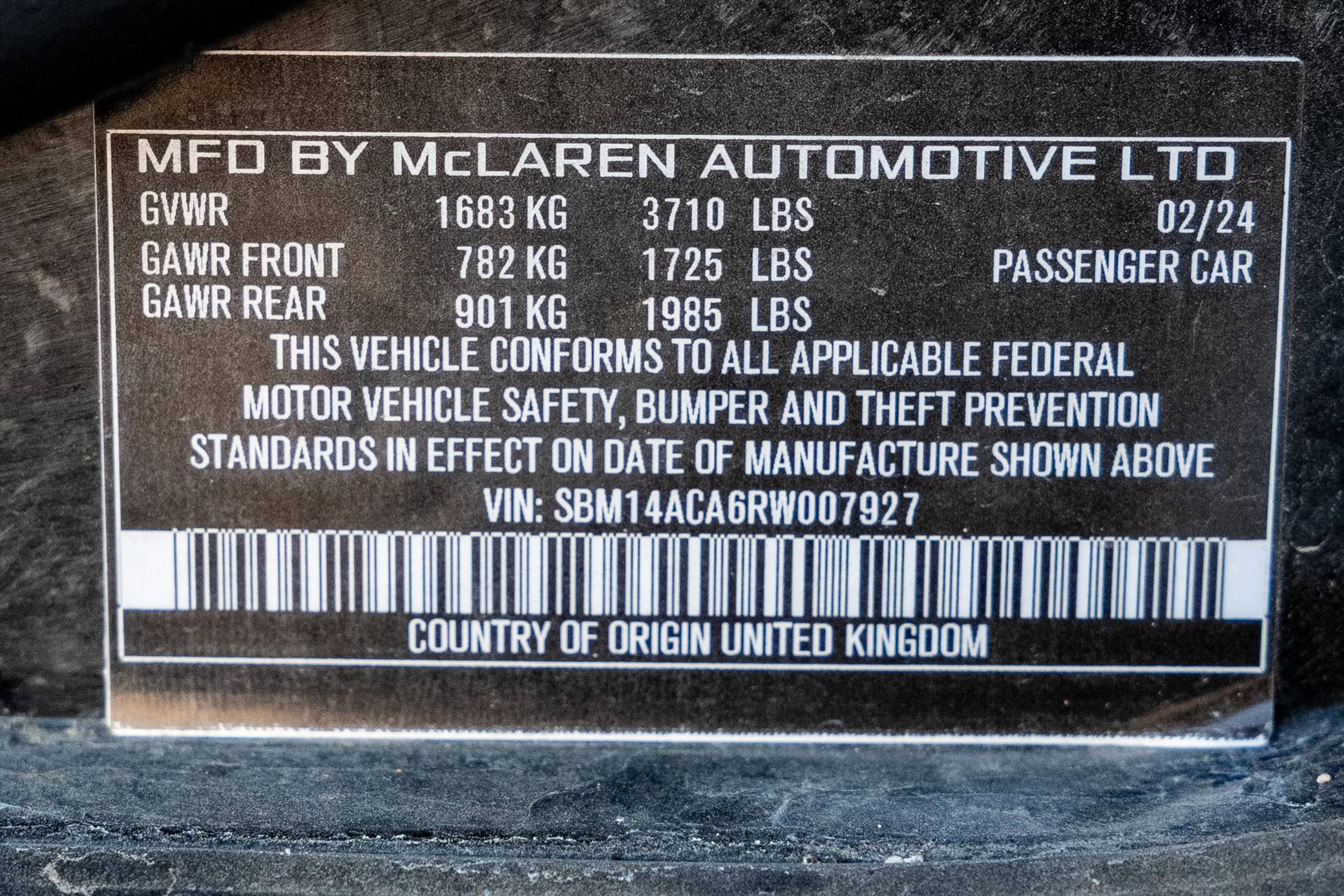2024 McLaren 750S photo 98