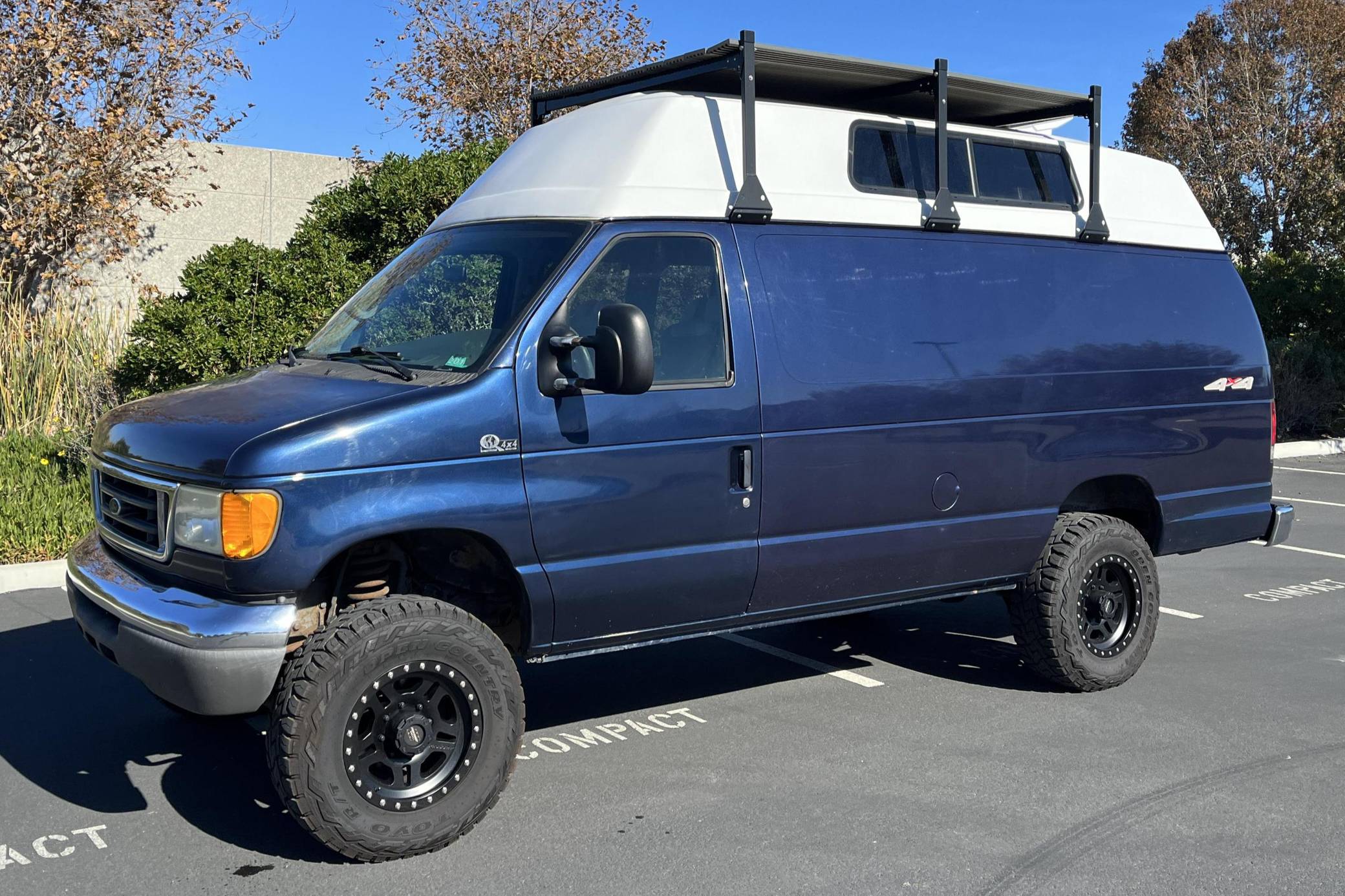 Ford e350 diesel 4x4 van cheap for sale