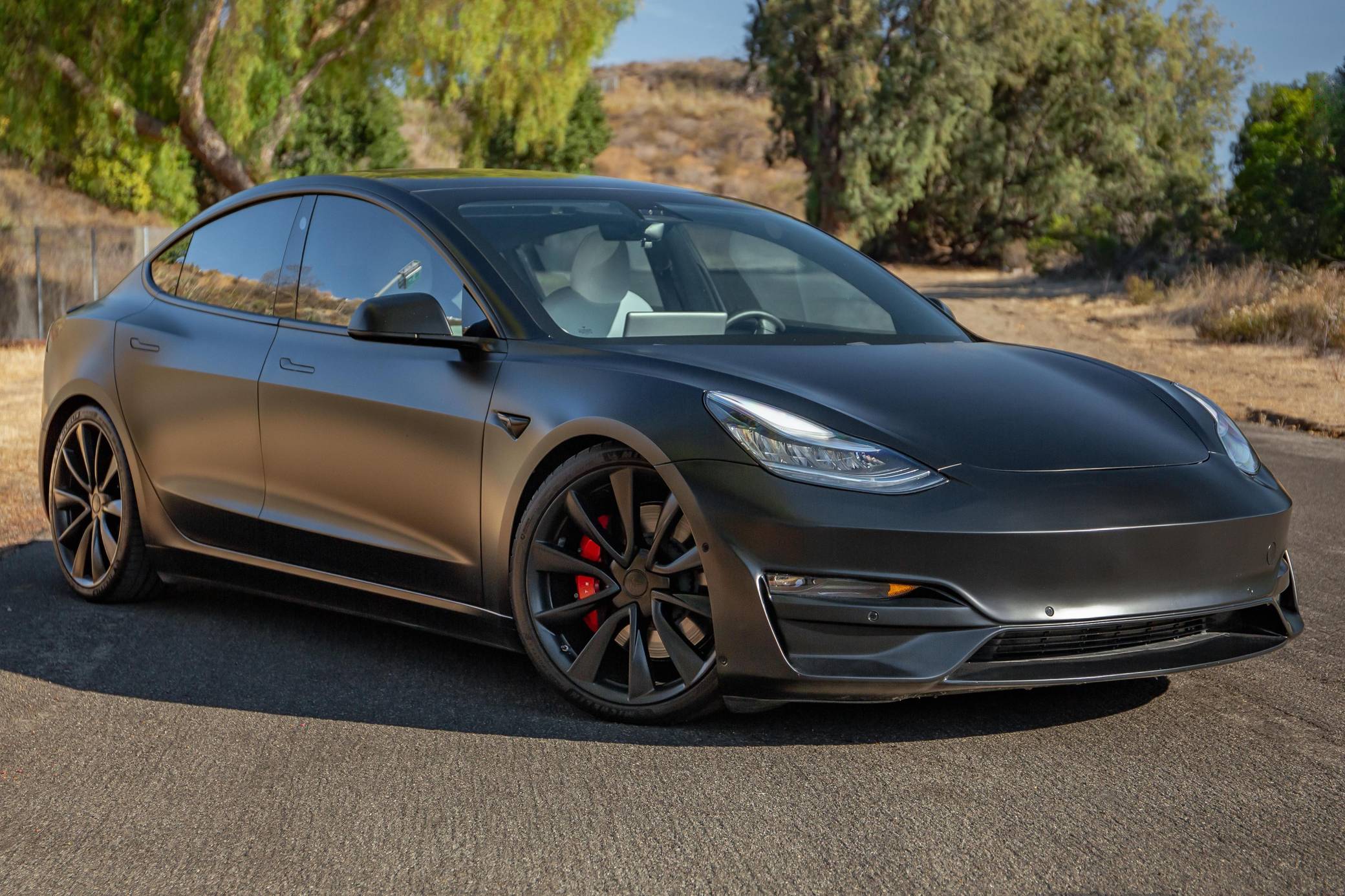 2020 tesla model 3 deals performance interior