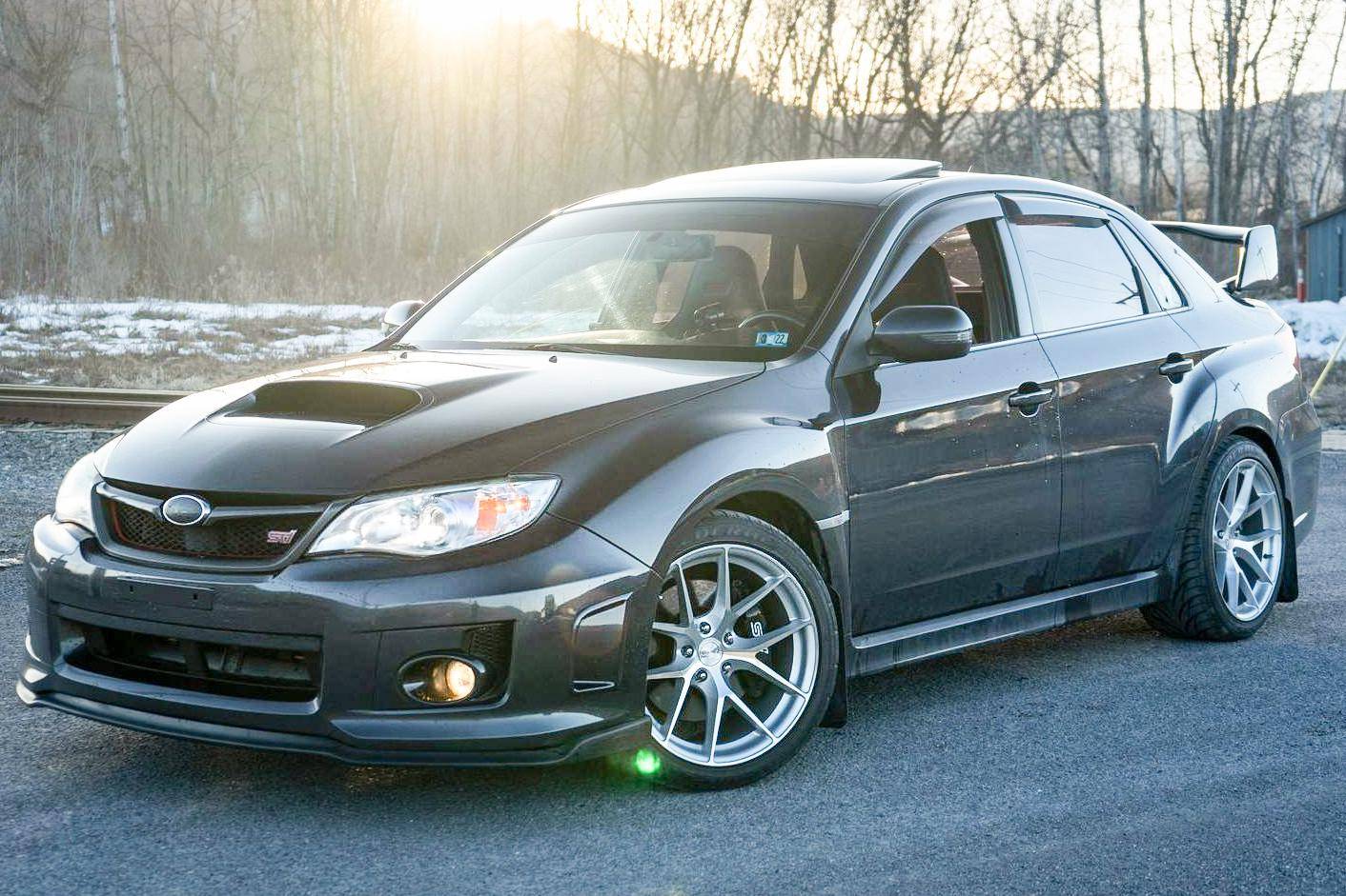WRX WeatherTech Side Window Deflectors for Subaru Impreza WRX STi Dark Tint WRX WeatherTech Side Window Deflectors for Subaru Impreza WRX STi Dark Tint