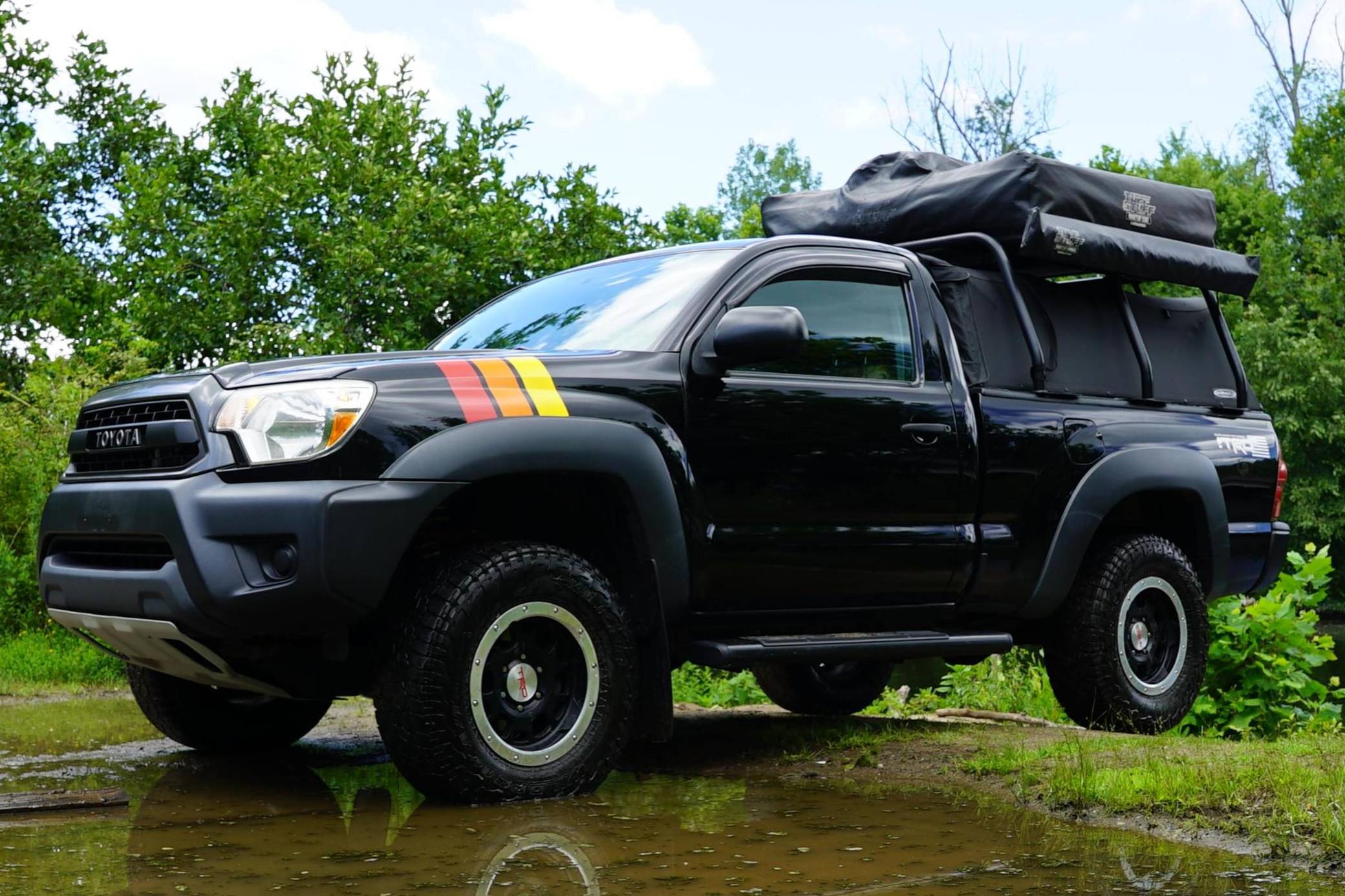 Tacoma roof top tent on online cab