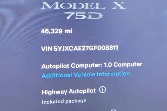 2016 Tesla Model X 75D VIN: 5YJXCAE27GF008811 for Sale - Cars & Bids