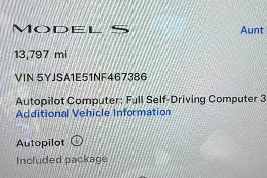2022 Tesla Model S Long Range VIN: 5YJSA1E51NF467386 for Sale