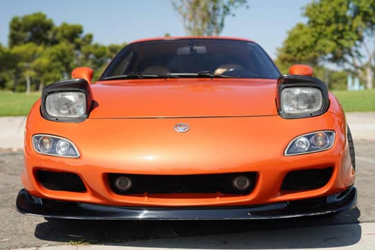 Orange And Black Mazda Rx 7