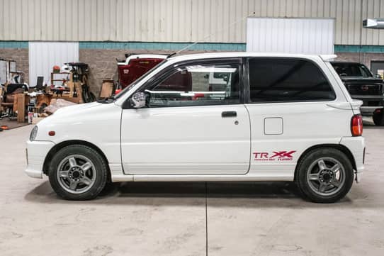 252X Diapet G3 Japon Daihatsu Mira Turbo TRX Coupé Blanc 1:35 + Boite Yonezawa