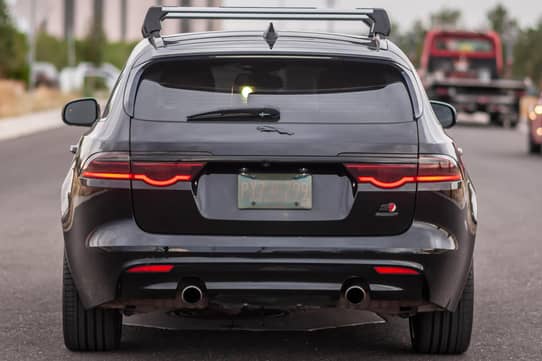 File:2018 Jaguar XF Sportbrake S, rear left (ISWC meet, July 15