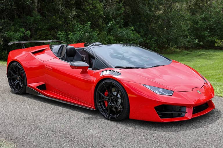2018 Lamborghini Huracan LP 580-2 Spyder on cars&bids