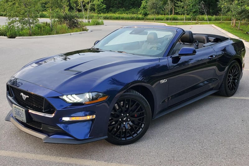 フォード MUSTANG GT メタリックブルー 2019 Ford Mustang GT Convertible auction - Cars & Bids