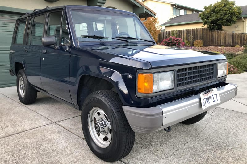レトロ　ISUZU トレーラー　1991年製　ダンロップ　貴重　レア 1991 Isuzu Trooper auction - Cars & Bids